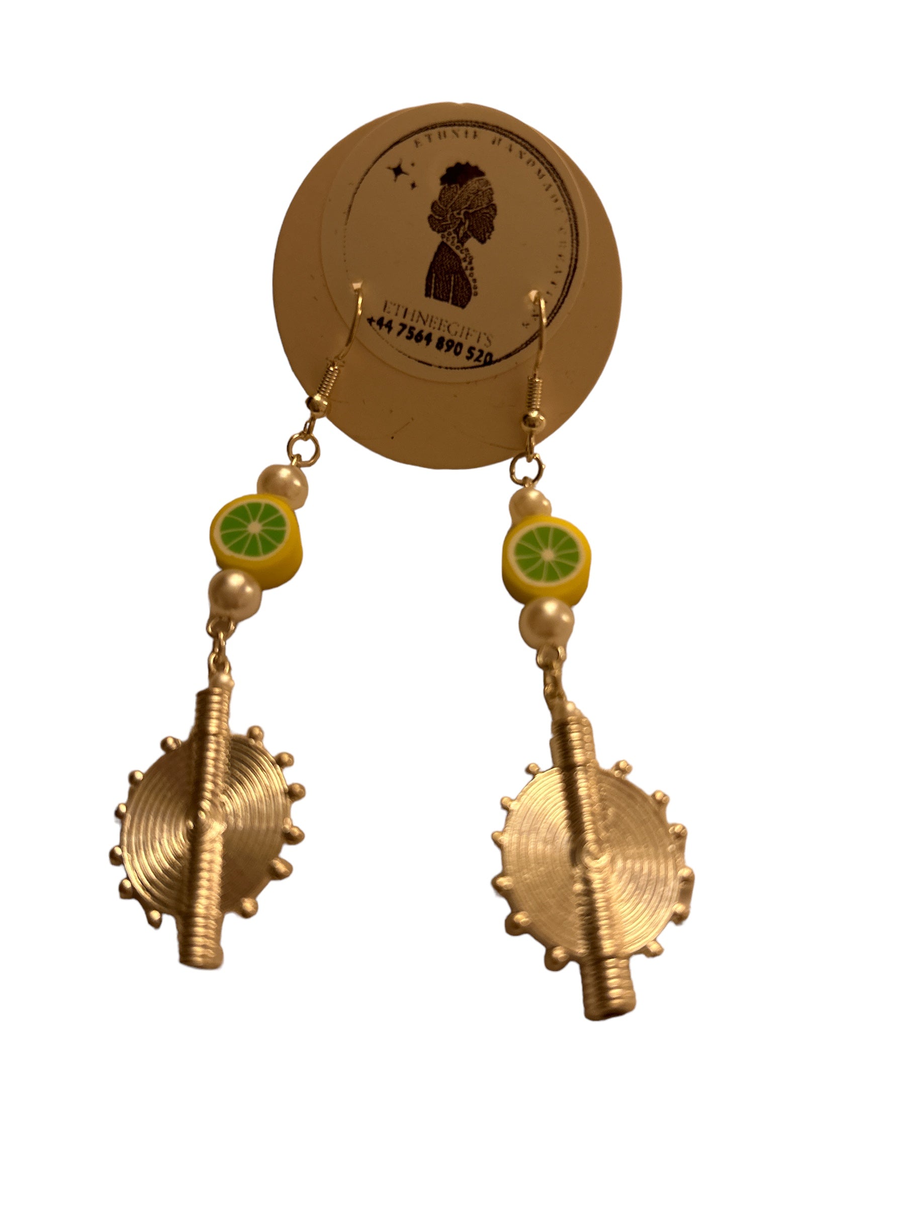 ETHNEEGIFTS - AKWABA EARRINGS "SUN"