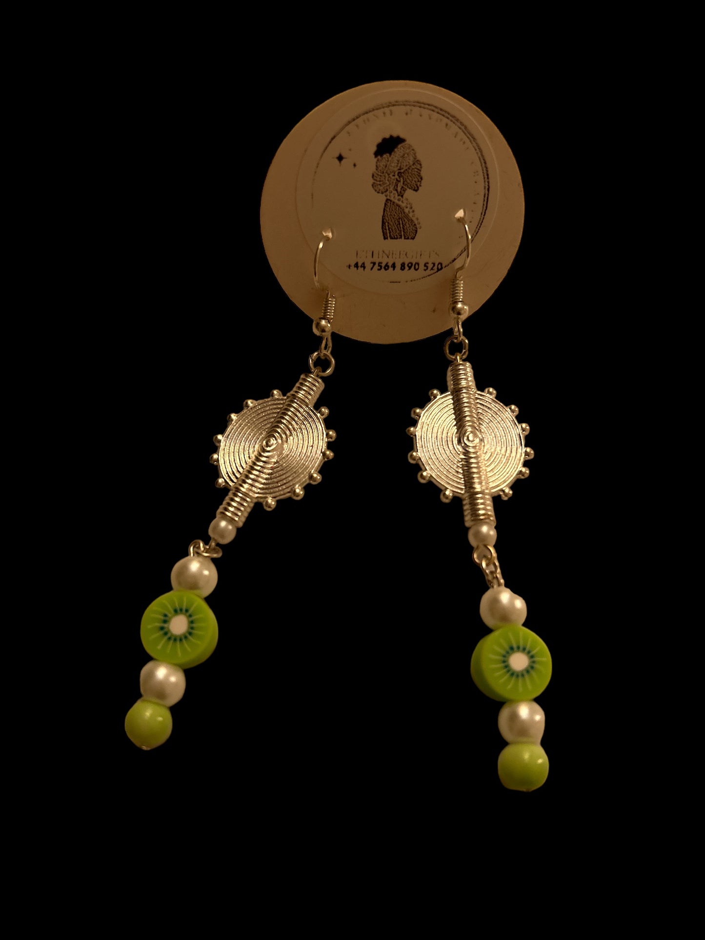 ETHNEEGIFTS - AKWABA EARRINGS "SUN"