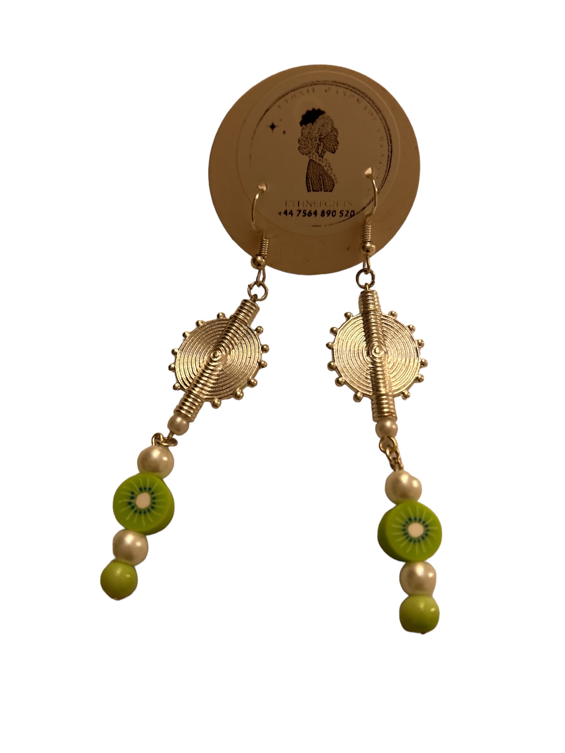 ETHNEEGIFTS - AKWABA EARRINGS "SUN"