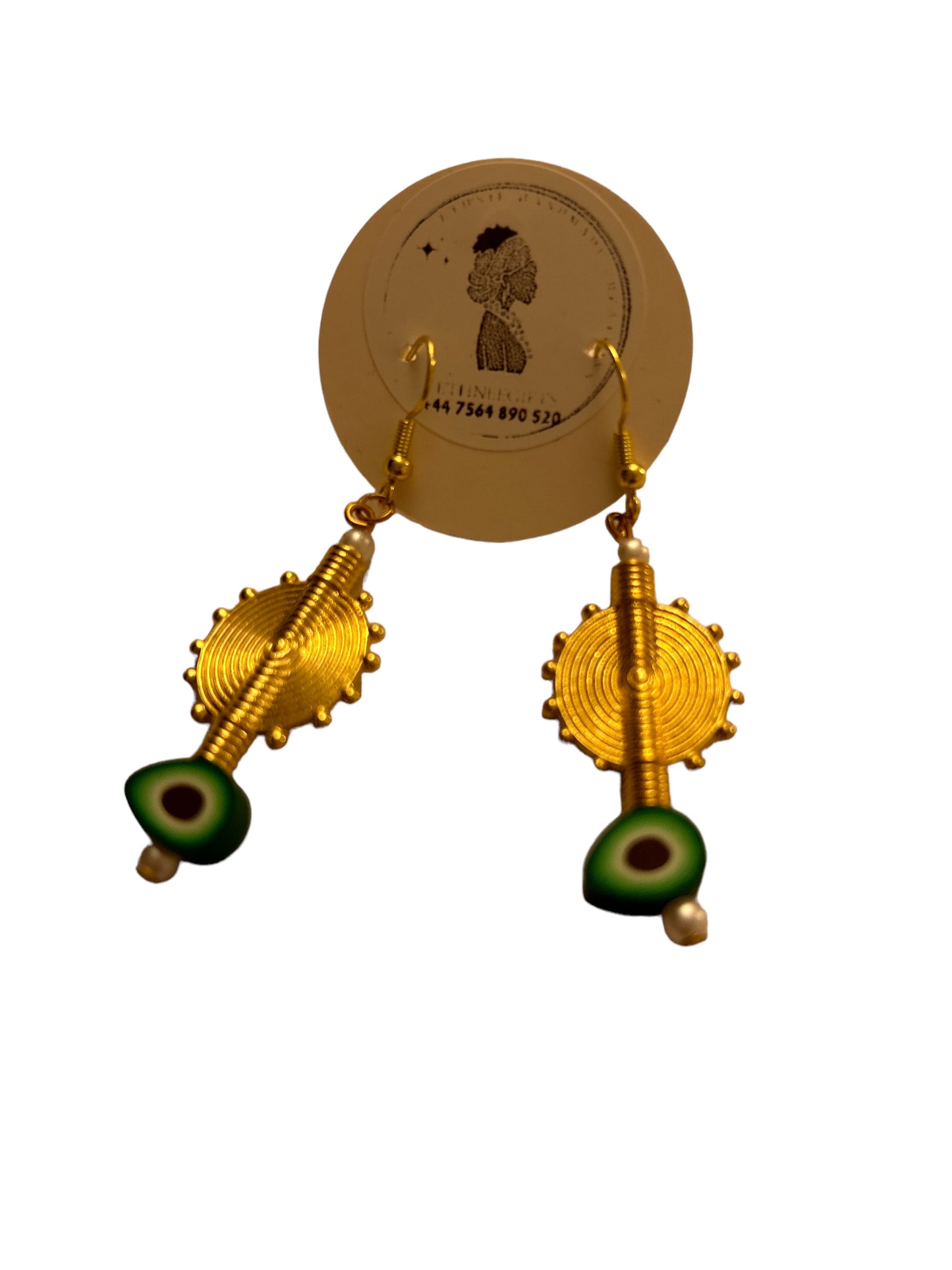 ETHNEEGIFTS - AKWABA EARRINGS "SUN"