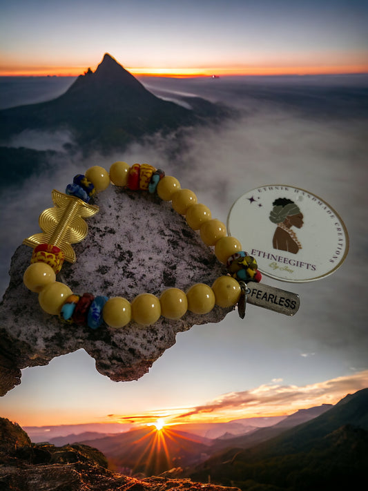 ETHNEEGIFTS - MOTIVATION BRACELET " FEARLESS"