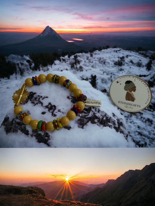 ETHNEEGIFTS - MOTIVATION BRACELET " BEAUTIFUL"