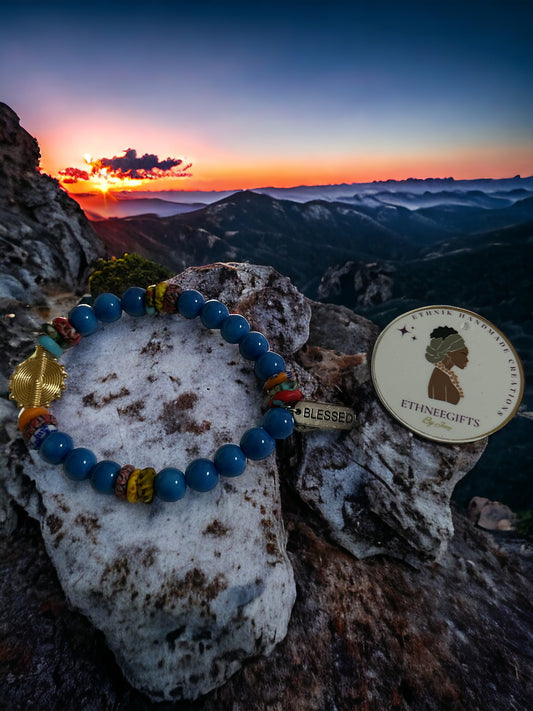 ETHNEEGIFTS - MOTIVATION BRACELET " BLESSED"