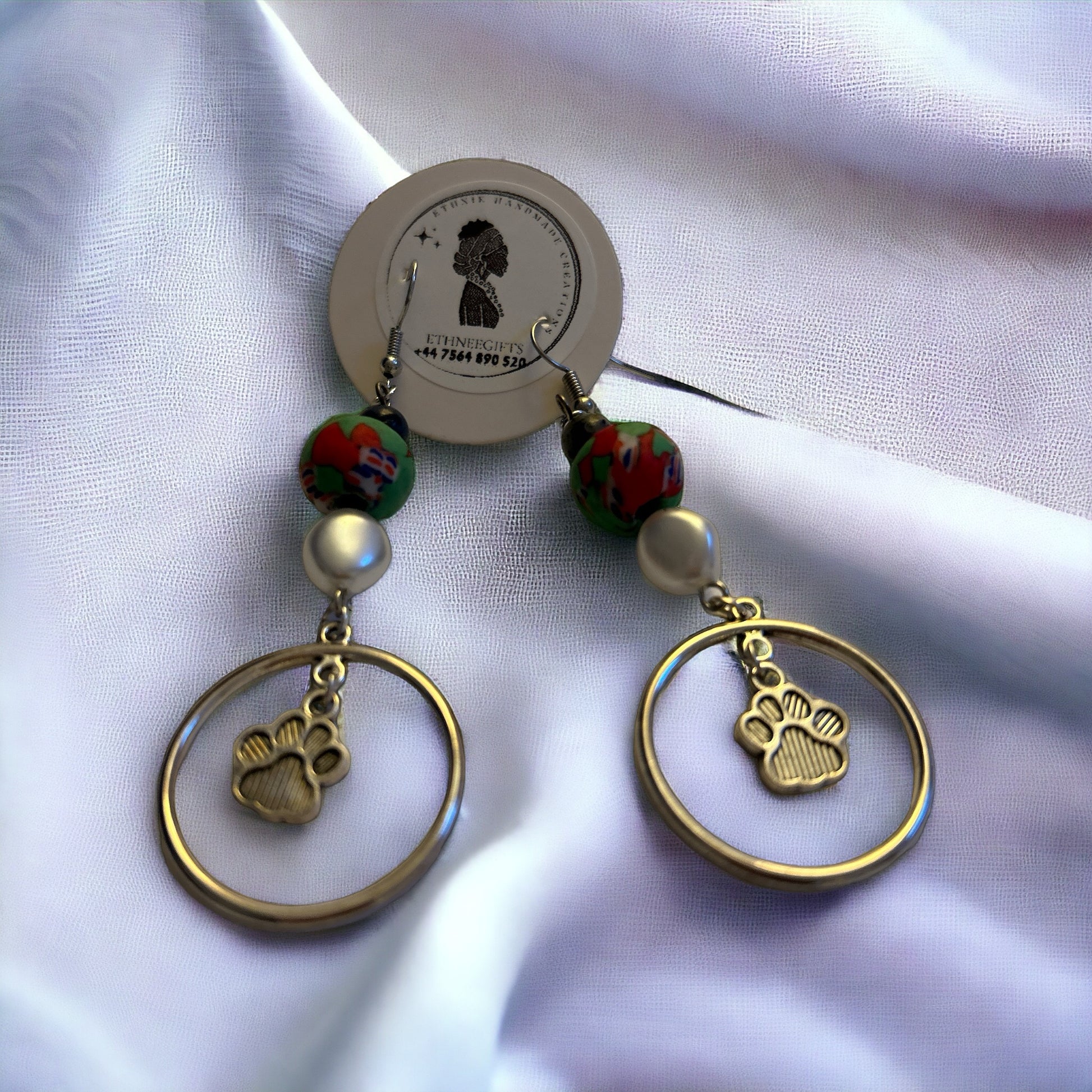 ETHNEEGIFTS - PETS LOVERS EARRINGS "JOY"