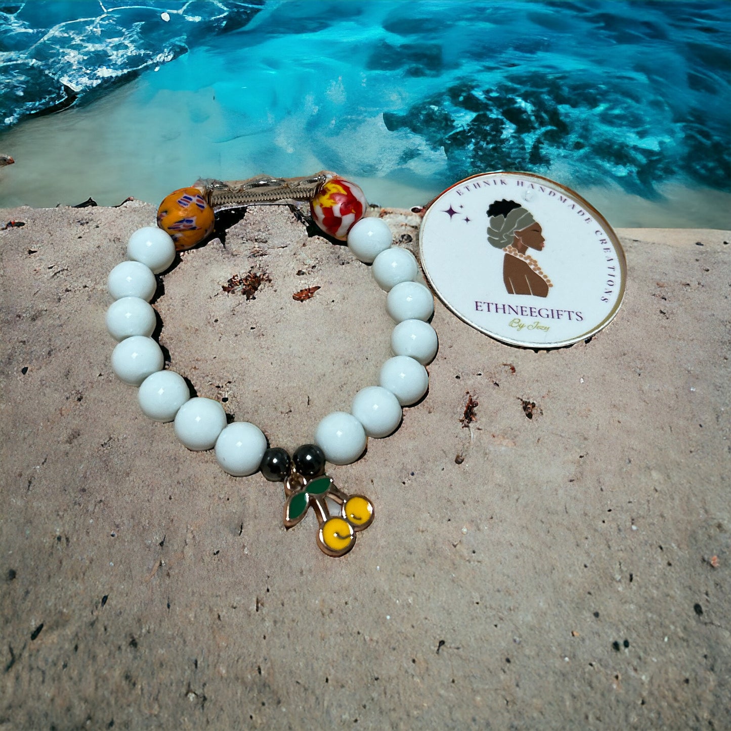 ETHNEEGIFTS - AKWABA BRACELET "Sun & Fresh"