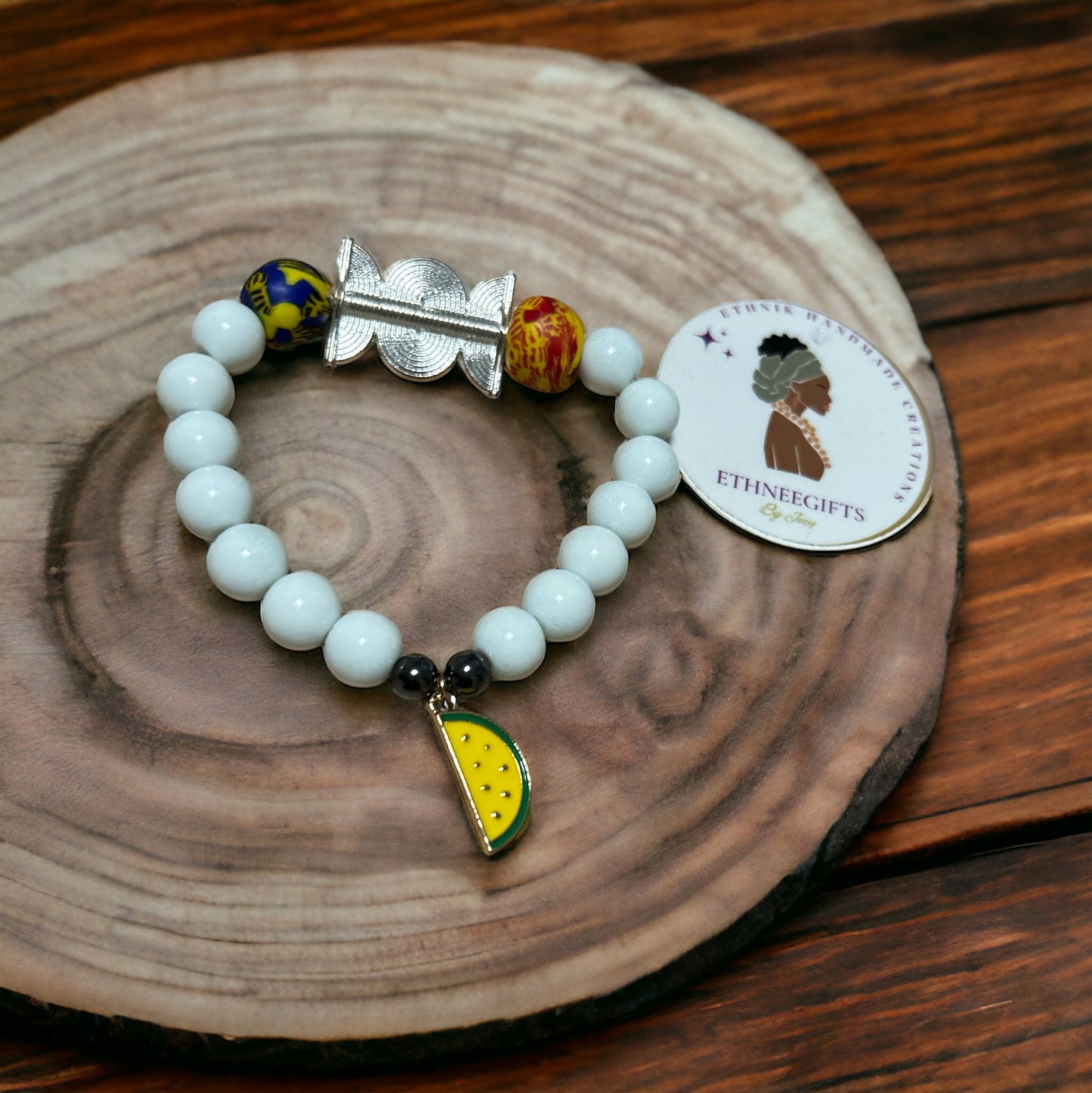 ETHNEEGIFTS - AKWABA BRACELET "Sun & Fresh"