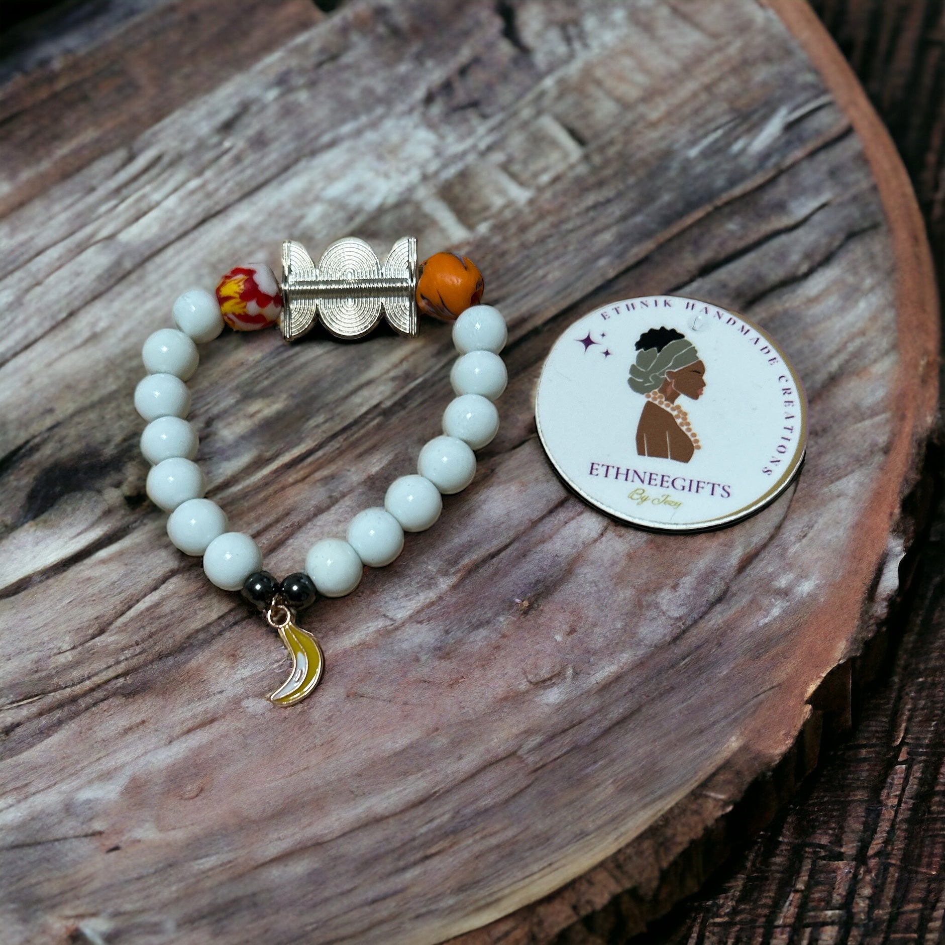 ETHNEEGIFTS - AKWABA BRACELET "Sun & Fresh"