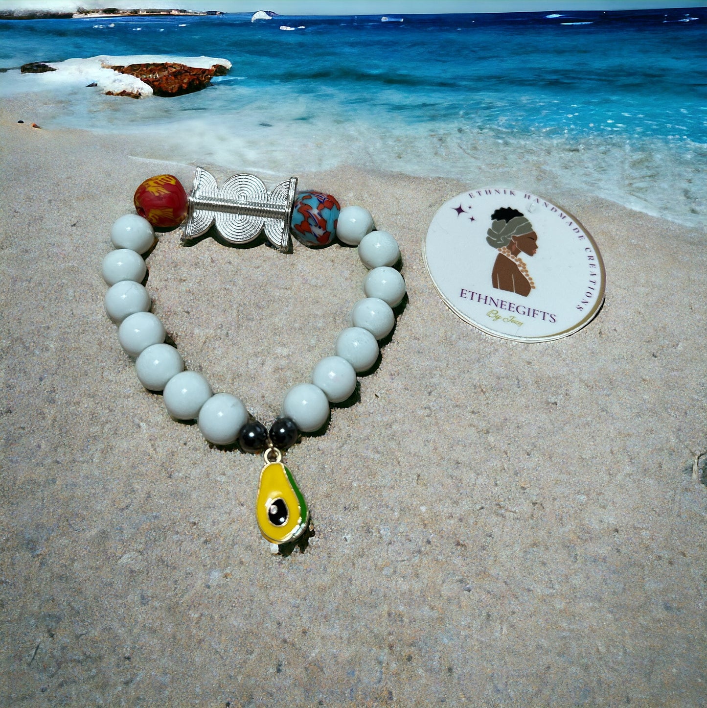 ETHNEEGIFTS - AKWABA BRACELET "Sun & Fresh"