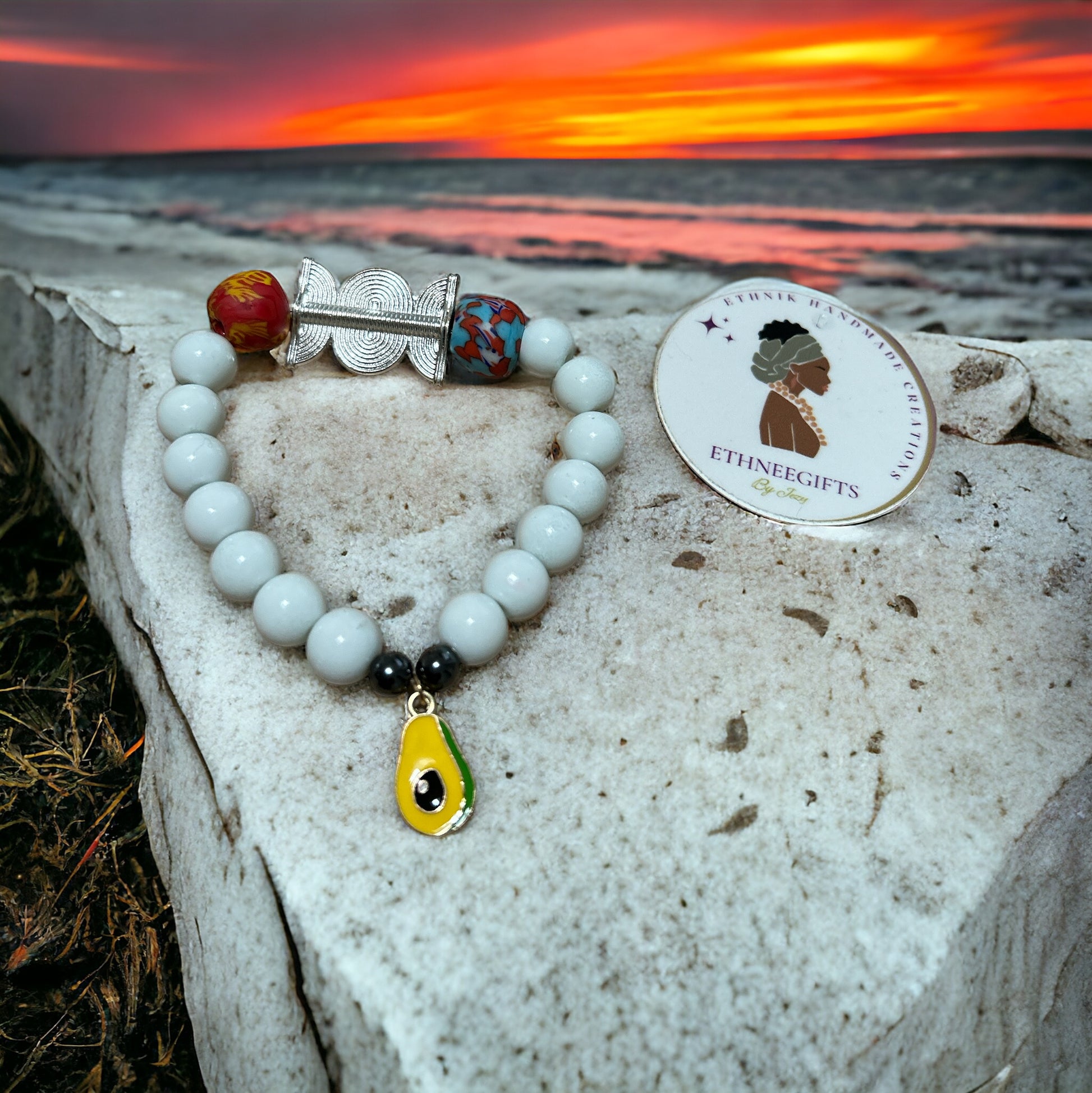 ETHNEEGIFTS - AKWABA BRACELET "Sun & Fresh"