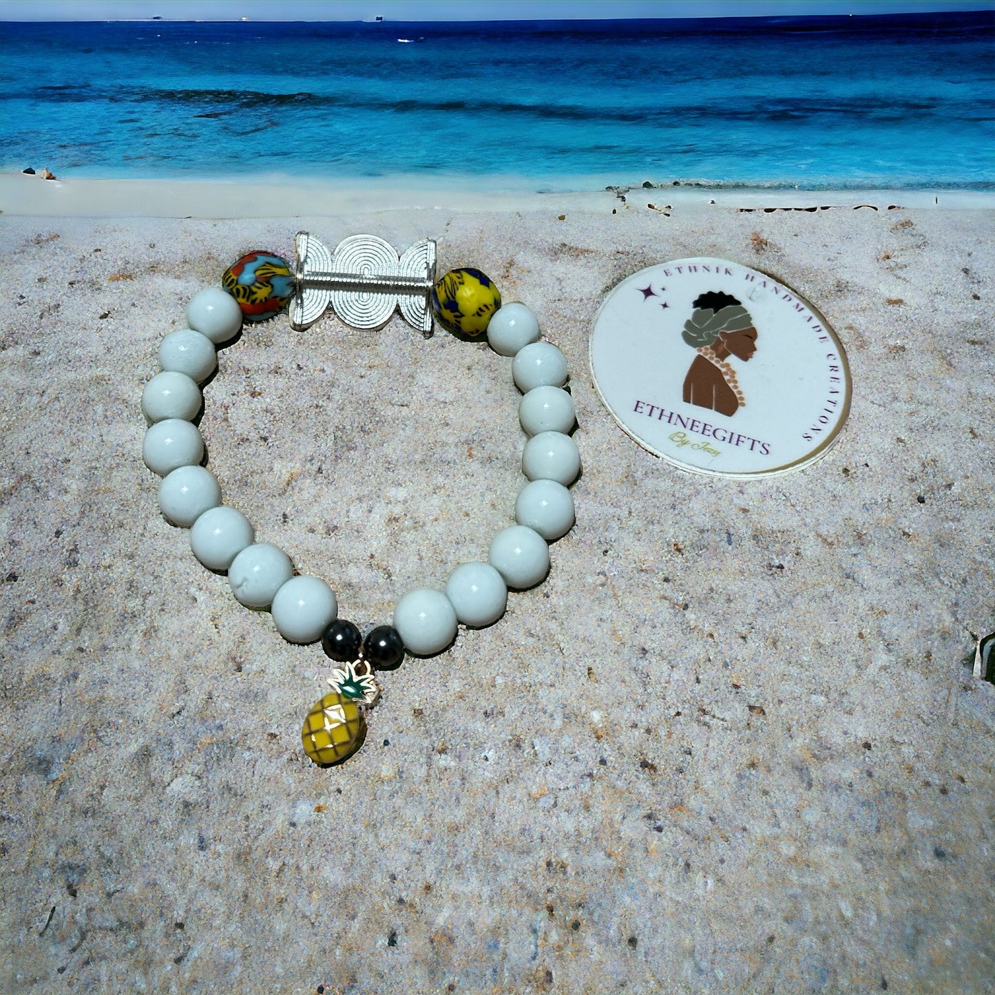 ETHNEEGIFTS - AKWABA BRACELET "Sun & Fresh"