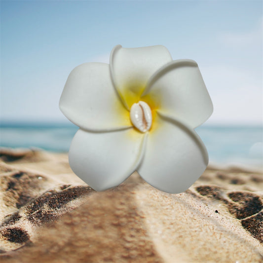 Medium Flower Clip Hair Yellow - ETHNEEGIFTS